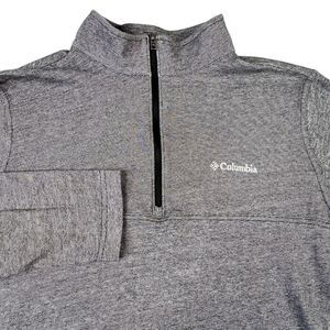 Columbia Mens 1/4 Zip Pullover Shirt Size Large Gray‎ Hiking Outdoors AM6196